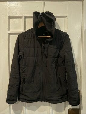 The North Face Black Quilted Hooded Puffer Jacket